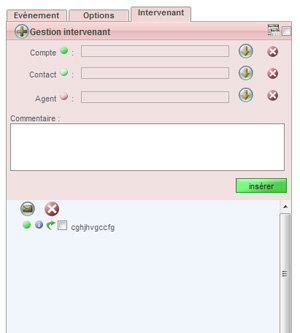 Gestion des intervenants